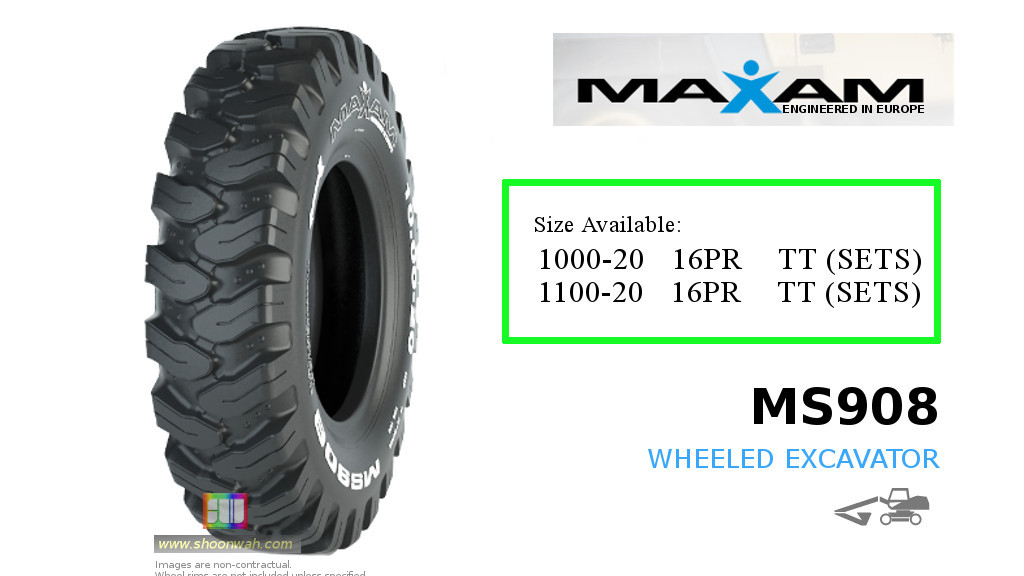 10.00-20 Maxam 16PR MS908  wheeled excavators tires